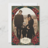 Cartes Pour Fêtes Annuelles Photo Emerald Baroque Christmas (Devant)