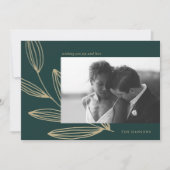 Cartes Pour Fêtes Annuelles Photo Emerald Green Sprout (Devant)