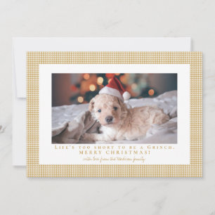 Cartes Pour Fêtes Annuelles Photo encadré Houndstooth Aztec Gold
