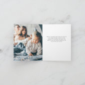 Cartes Pour Fêtes Annuelles Photo et nom de famille élégant | BONNES FÊTES (Intérieur)