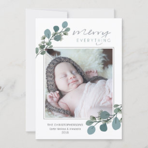 Cartes Pour Fêtes Annuelles Photo Eucalyptus et Pin Tout Joyeux