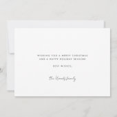 Cartes Pour Fêtes Annuelles Photo Famille des Bonnes Fêtes mignonnes (Dos)