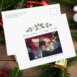 Cartes Pour Fêtes Annuelles Photo famille Noël<br><div class="desc">Une carte photo de Noël que vous pouvez facilement customiser. Ajoutez votre photo, et modifiez le libellé et les noms en cliquant sur le bouton "Personnaliser". (1) Pour plus de personnalisation, veuillez cliquer sur le lien "customiser plus loin" imbriqué sous le bouton "Personnaliser" et utiliser notre outil de conception pour...</div>
