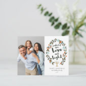 Cartes Pour Fêtes Annuelles Photo Festive Floral Hanoukka (Debout devant)