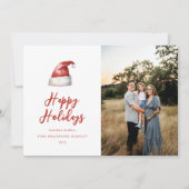 Cartes Pour Fêtes Annuelles Photo Festive Santa Hat (Devant)