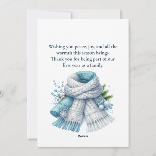 Cartes Pour Fêtes Annuelles Photo First Noël Together (Dos)