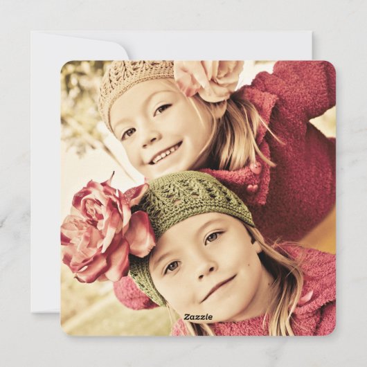 Cartes Pour Fêtes Annuelles Photo florale de manuscrit de Joyeux Noël (Dos)