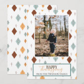 Cartes Pour Fêtes Annuelles Photo Folky Fall (Devant / Derrière)