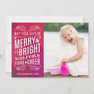 Cartes Pour Fêtes Annuelles Photo géométrique brillante et brillante