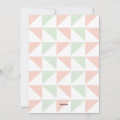 Cartes Pour Fêtes Annuelles Photo géométrique pastel "L'amour est tout" (Dos)