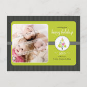 CARTES POUR FÊTES ANNUELLES PHOTO GREETING POSTCARD : (Devant)