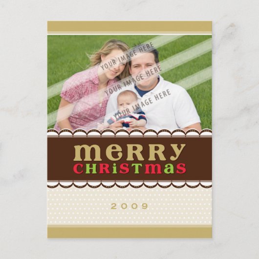 Cartes Pour Fêtes Annuelles PHOTO GREETING POSTCARD :: chandyflots 1 (Devant)