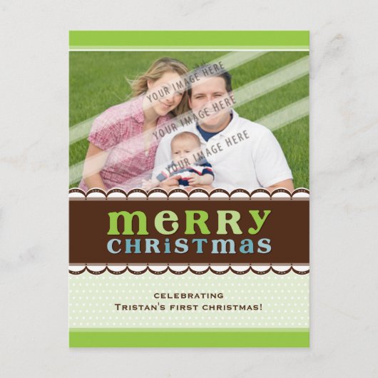 Cartes Pour Fêtes Annuelles PHOTO GREETING POSTCARD :: chandyflots 3 (Devant)