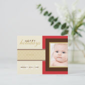 Cartes Pour Fêtes Annuelles PHOTO GREETING POSTCARD :: douceur 4 (Debout devant)