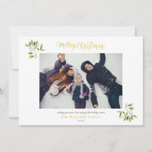 Cartes Pour Fêtes Annuelles Photo Guirouette dorée Joyeux Noël