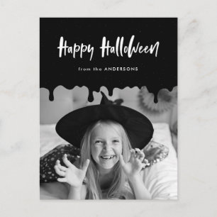 Cartes Pour Fêtes Annuelles Photo Halloween noir sang qui coule