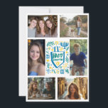 Cartes Pour Fêtes Annuelles PHOTO HEUREUSE HANOUKKA CUSTOM 6 Dessinée À LA MAI<br><div class="desc">J'espère que vous aimez ce design de vacances. Cliquez sur "personnaliser" pour éditer et ajouter vos propres photos et texte à l'avant et à l'arrière. Également disponible en téléchargement numérique pour envoyer par e-mail ou SMS et enregistrer sur l'affranchissement. Consultez ma boutique pour trouver d'autres articles correspondants comme des cartes...</div>