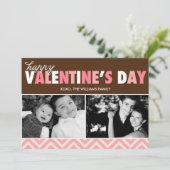 Cartes Pour Fêtes Annuelles Photo Heureuse Sainte-Valentin (Debout devant)