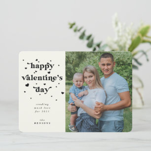 Cartes Pour Fêtes Annuelles Photo Heureuse Sainte-Valentin couleur personnalis