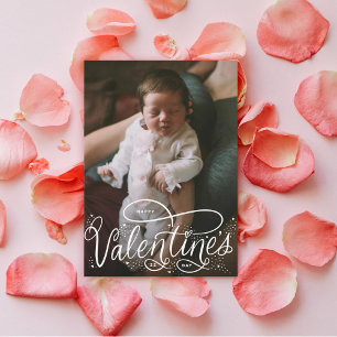 Cartes Pour Fêtes Annuelles Photo Heureuse Sainte-Valentin Lettré à la main