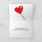 Cartes Pour Fêtes Annuelles Photo Heureuse Sainte-Valentin Red Heart Rustic Wo (Intérieur)