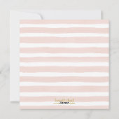 Cartes Pour Fêtes Annuelles Photo Heureuse Sainte-Valentin rose et or (Dos)