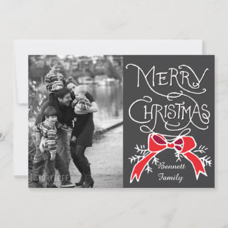 Cartes Pour Fêtes Annuelles Photo Holiday Card : Chalkboard Joyeux Noël