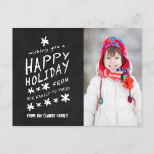 Cartes Pour Fêtes Annuelles Photo Holiday Postcard