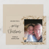 Cartes Pour Fêtes Annuelles Photo Horizontal Christmas Flat (Devant / Derrière)