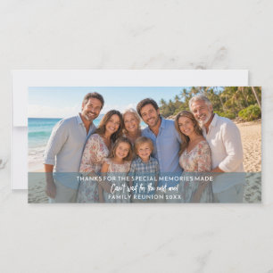 Cartes Pour Fêtes Annuelles Photo Horizontal ou Réunion de Famille Panoramique