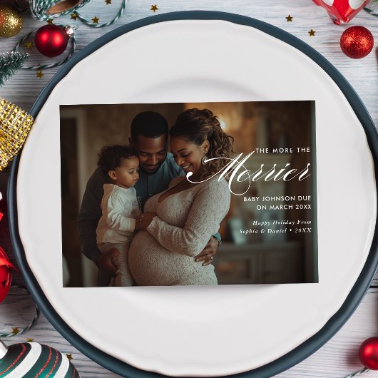 Cartes Pour Fêtes Annuelles Photo horizontale Plus Le Joyeux Noël