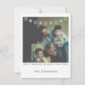 Cartes Pour Fêtes Annuelles Photo instantanée Nostalgic Hanoukka/Noël (Devant)