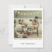 Cartes Pour Fêtes Annuelles Photo instantanée Nostalgic Hanoukka/Noël (Devant)