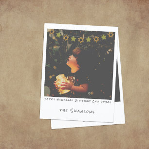 Cartes Pour Fêtes Annuelles Photo instantanée Nostalgic Hanoukka/Noël