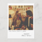 Cartes Pour Fêtes Annuelles Photo instantanée vintage - Feuilles d'automne Gar (Devant)