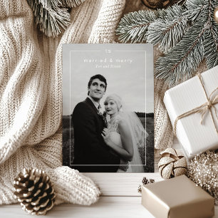 Cartes Pour Fêtes Annuelles Photo intemporelle moderne Noël neuf