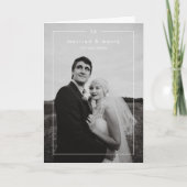 Cartes Pour Fêtes Annuelles Photo intemporelle moderne Noël neuf (Devant)