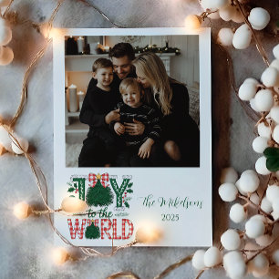 Cartes Pour Fêtes Annuelles Photo Joie dans le Monde Noël