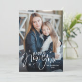 Cartes Pour Fêtes Annuelles Photo Joyeuse du Nouvel An (Debout devant)