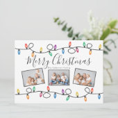 Cartes Pour Fêtes Annuelles Photo Joyeux Noël (Debout devant)