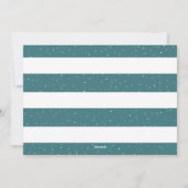 Cartes Pour Fêtes Annuelles Photo Joyeux Noël bleu et blanc (Dos)