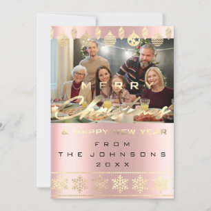 Cartes Pour Fêtes Annuelles Photo Joyeux Noël Joyeux Rose du Nouvel An