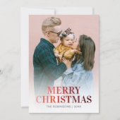 Cartes Pour Fêtes Annuelles Photo Joyeux Noël moderne (Devant)