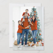 Cartes Pour Fêtes Annuelles Photo Joyeux Noël moderne (Dos)