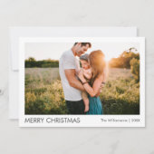 Cartes Pour Fêtes Annuelles Photo Joyeux Noël moderne (Devant)