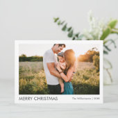 Cartes Pour Fêtes Annuelles Photo Joyeux Noël moderne (Debout devant)