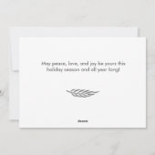 Cartes Pour Fêtes Annuelles Photo Joyeux Noël moderne (Dos)