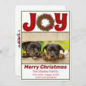 Cartes Pour Fêtes Annuelles Photo Joyful Celebration (Devant / Derrière)