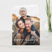 Cartes Pour Fêtes Annuelles Photo lettrage main moderne 2 (Devant)