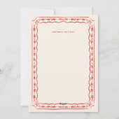 Cartes Pour Fêtes Annuelles Photo Mariage de cadre peint Holly classique (Dos)